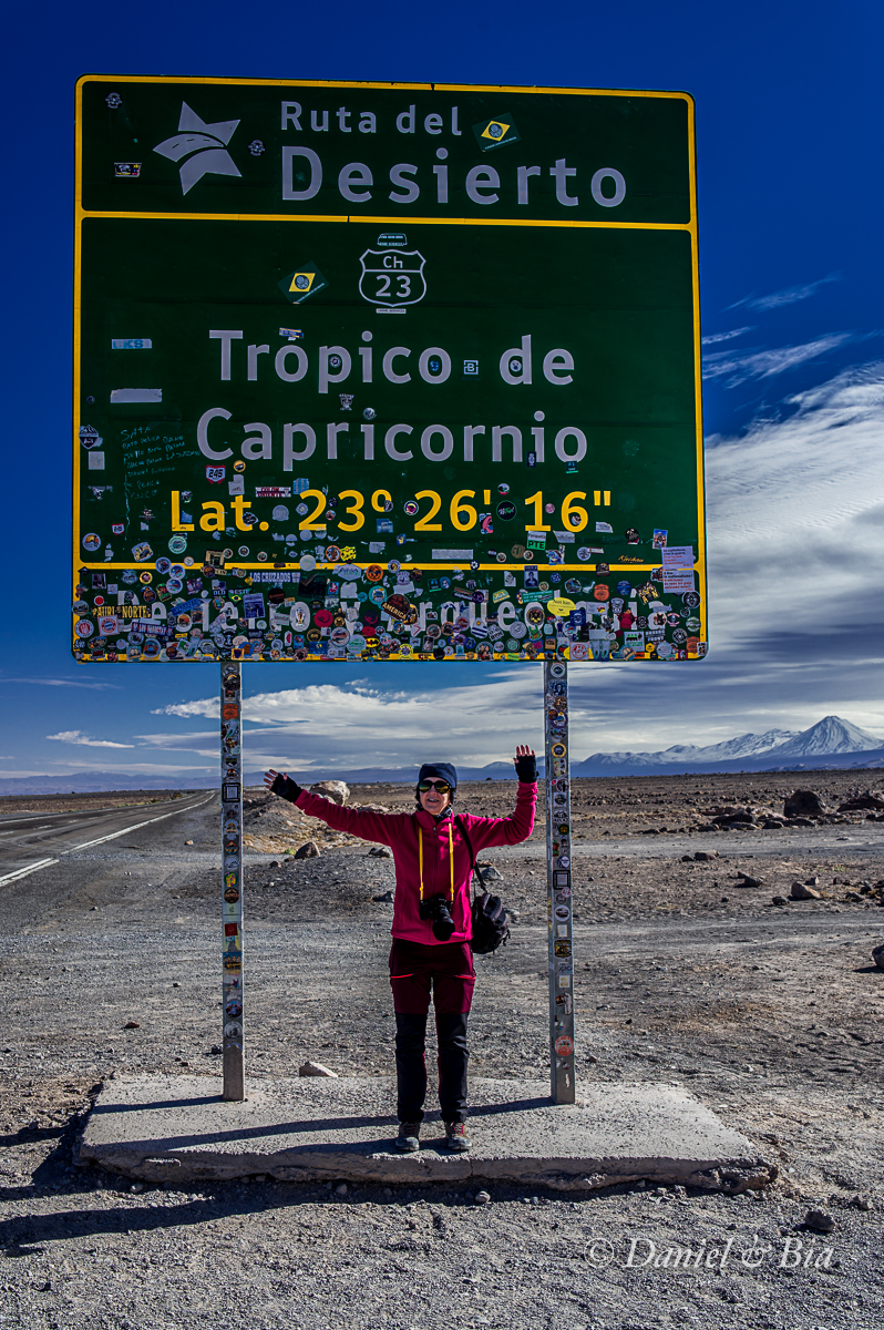 RN 23 - Trópico de Capricórnio, San Pedro do Atacama, Chile, 17/08/2026. Foto Daniel e Bia.