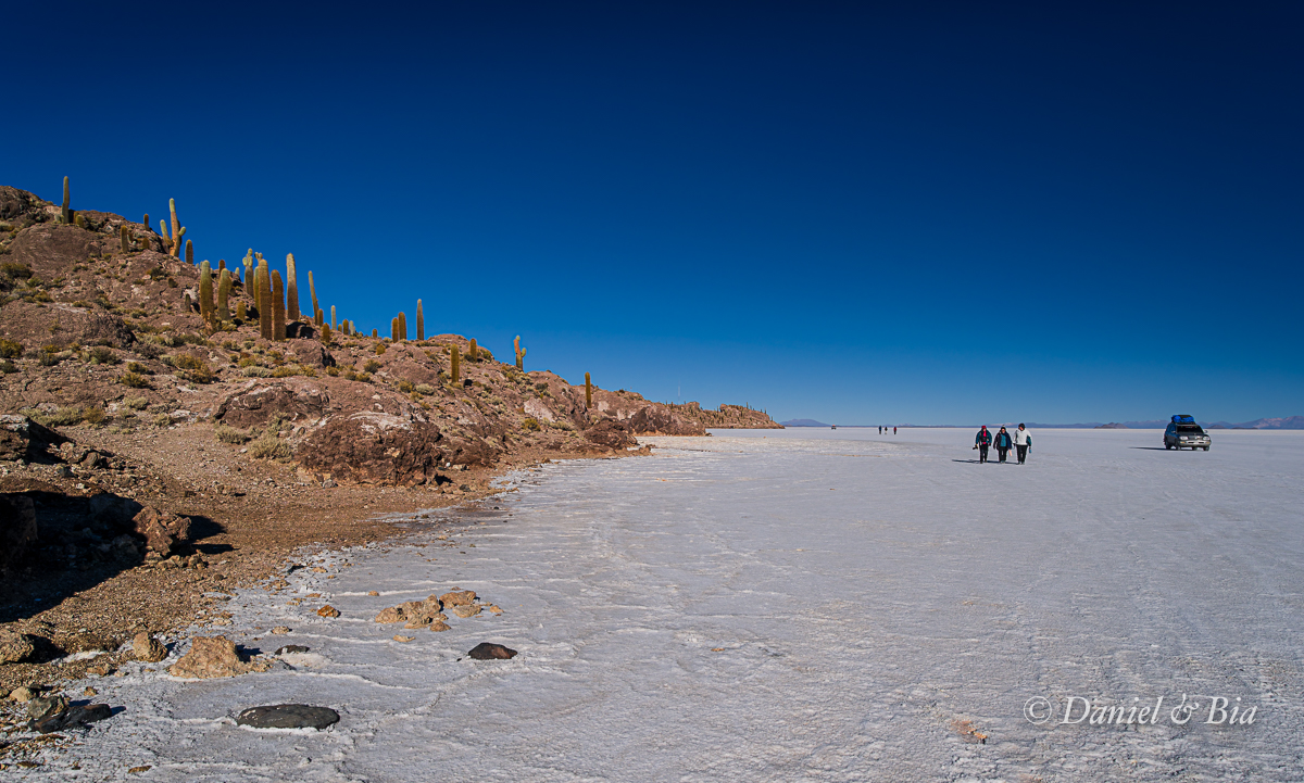 Isla Incahuasi (Pescadores), Salar Uyuni, Bolívia, 21/08/2026. Foto Daniel e Bia.