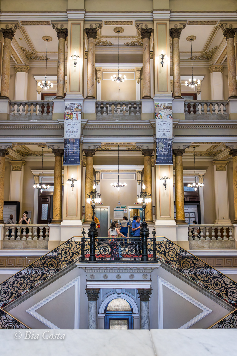 Interior da Biblioteca Nacional, Rio de Janeiro, RJ, 23/04/2024. Foto Bia Costa.
