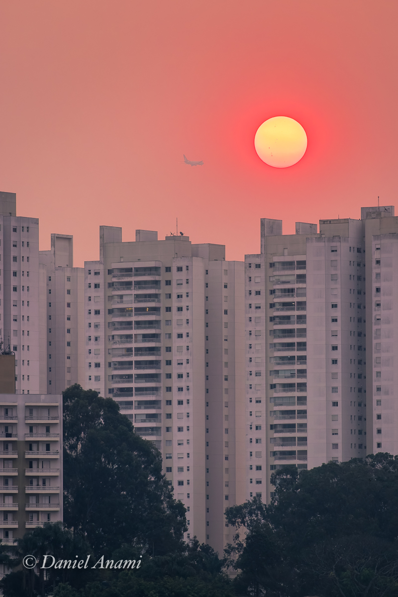 São Bernardo do Campo no auge da poluição, São Bernardo do Campo, SP, 23/08/2023. Foto Daniel Anami.