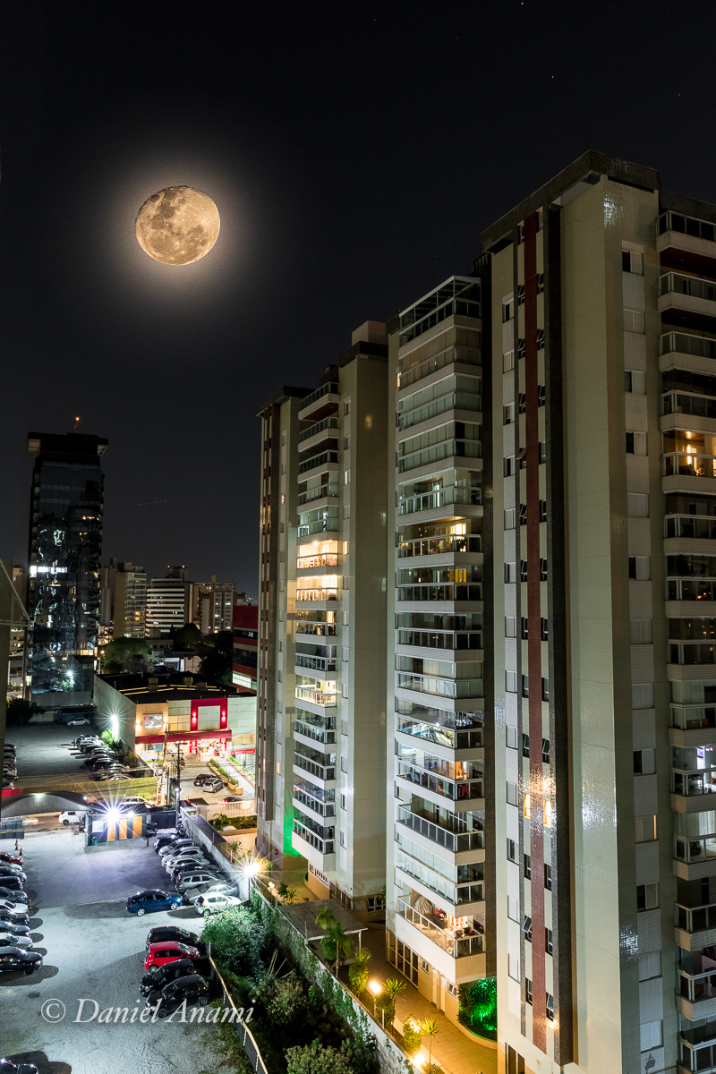 Lua cheia em São Bernardo do Campo, SP, 09/09/2022. Foto Daniel Anami