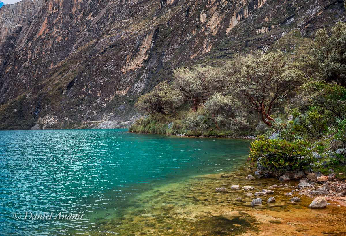 50 tons de verdeazul. Cordillera Blanca / Laguna Llanganuco - 07/07/17. Foto Daniel Anami.