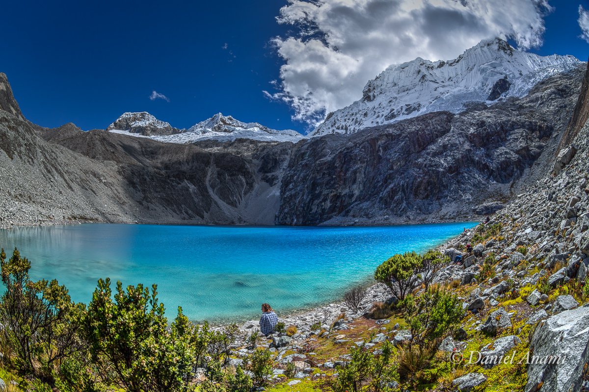 Água tremulante. Cordillera Blanca / Laguna 69 - 10/07/17. Foto Daniel Anami.